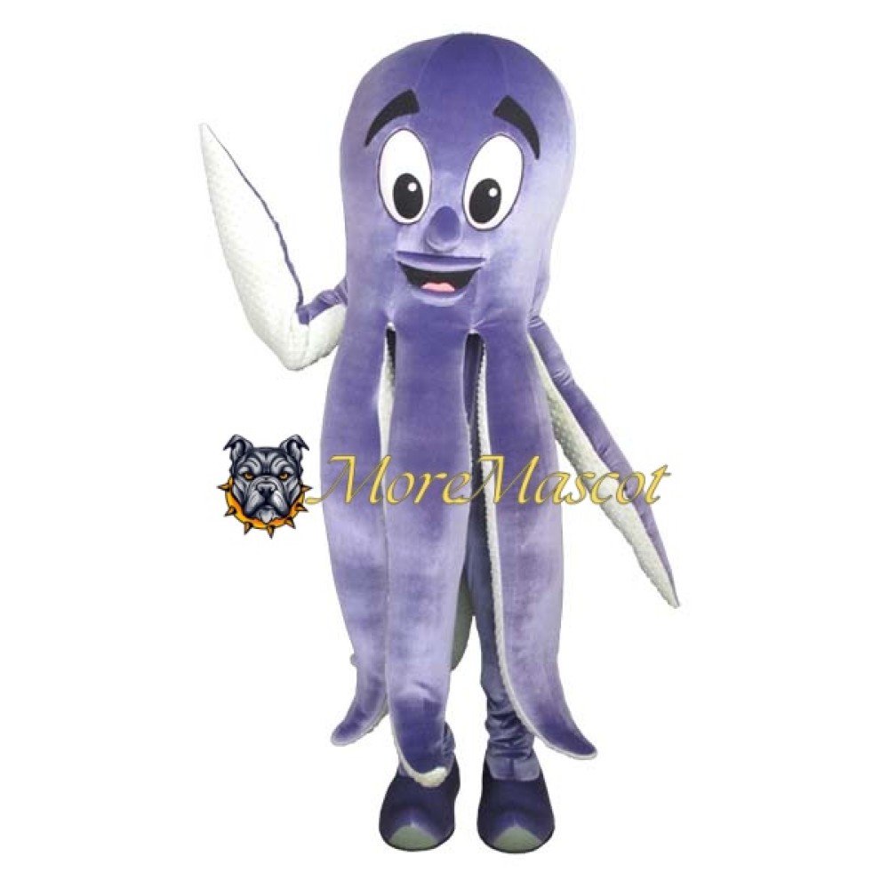 Purple Octopus Mascot Costume