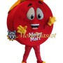 Red Coin Mascot Costume