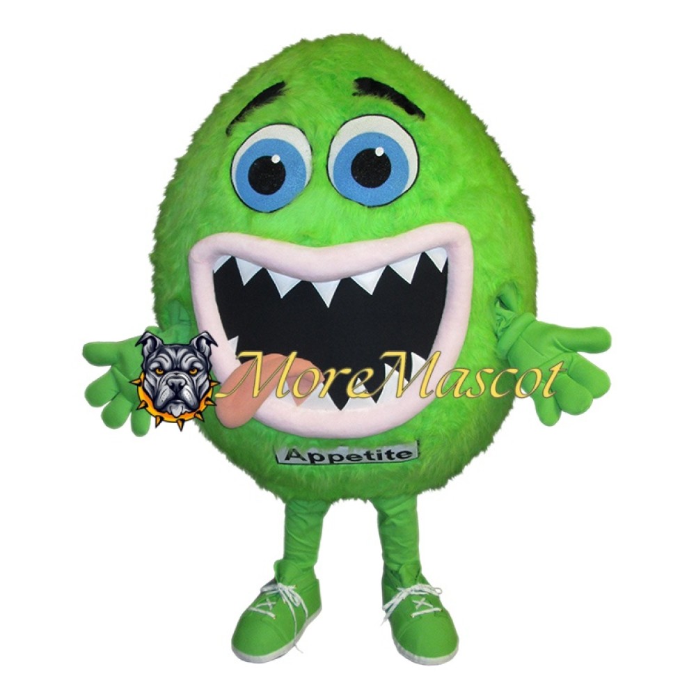 Green Cell Mascot Costume