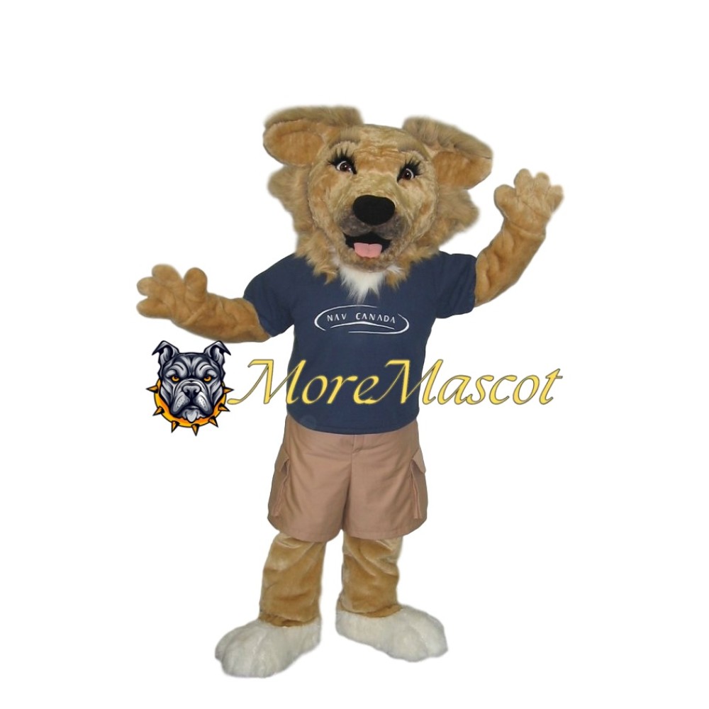 Female Brown Dog Mascot Costume