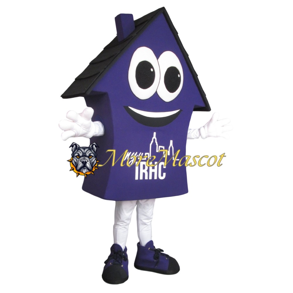 Purple House Mascot Costume