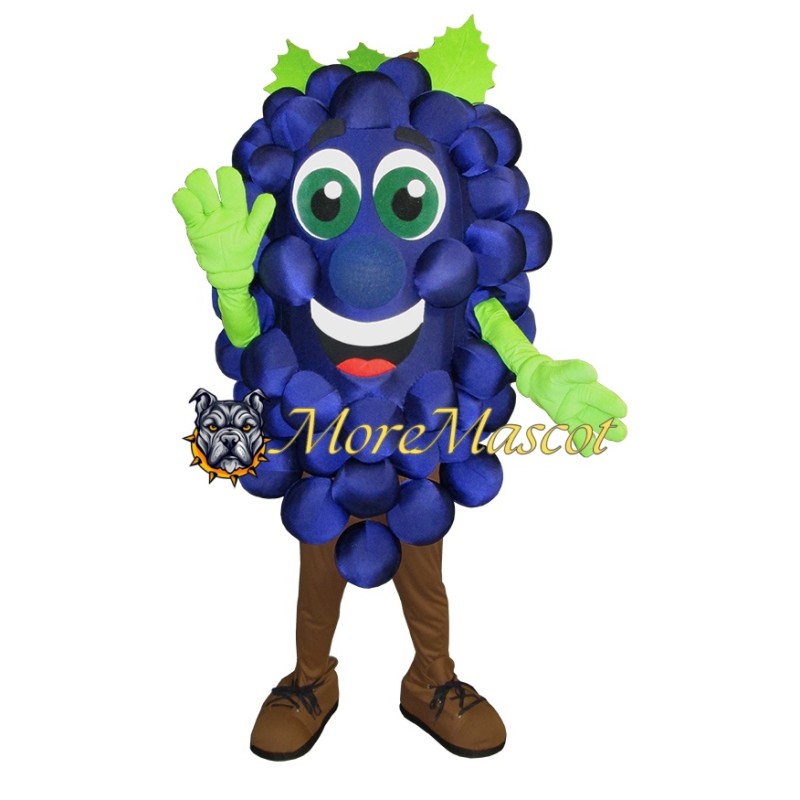 Purple Grapes Mascot Costume