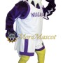 Sport Purple Hawk Mascot Costume