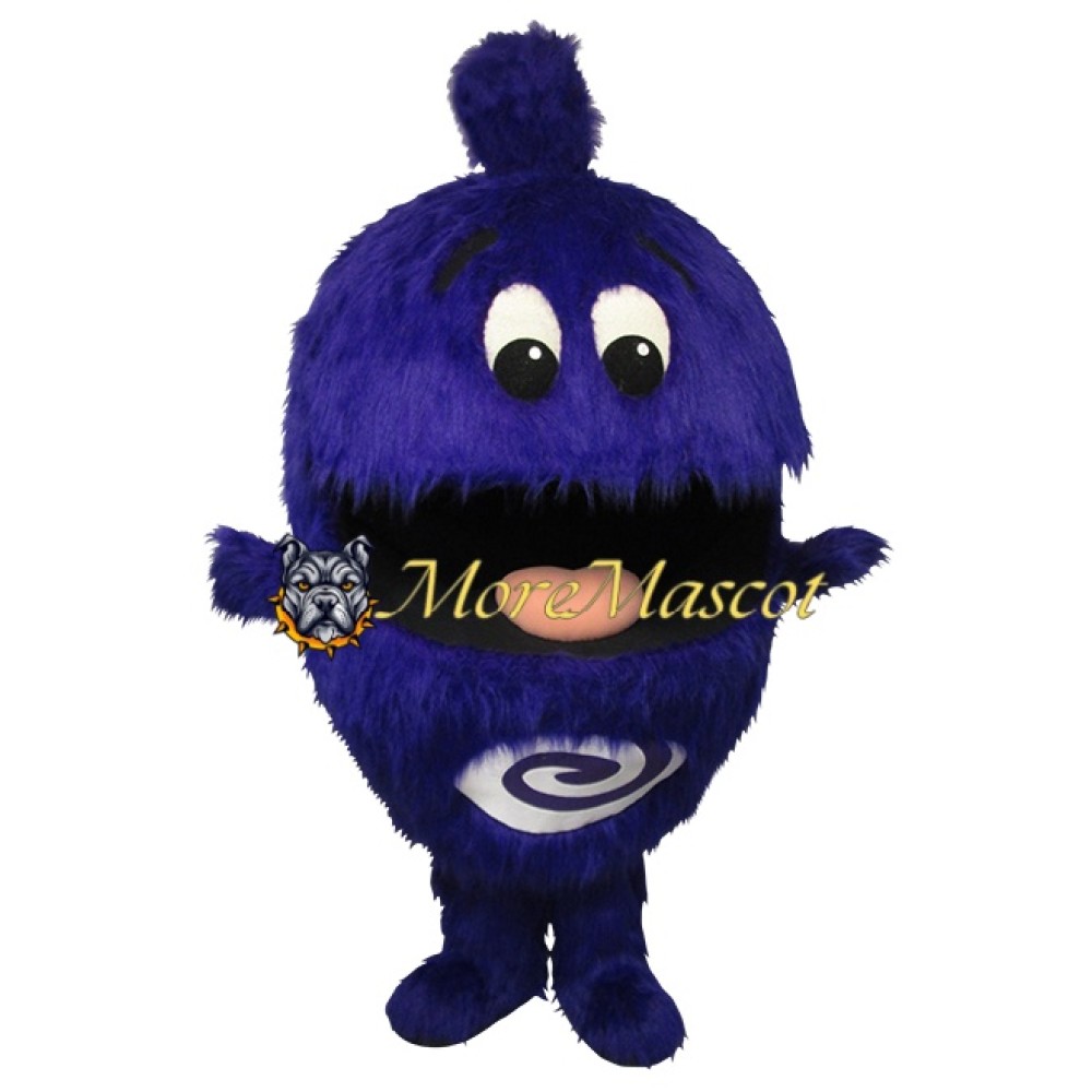 Furry Purple Monster Mascot Costume