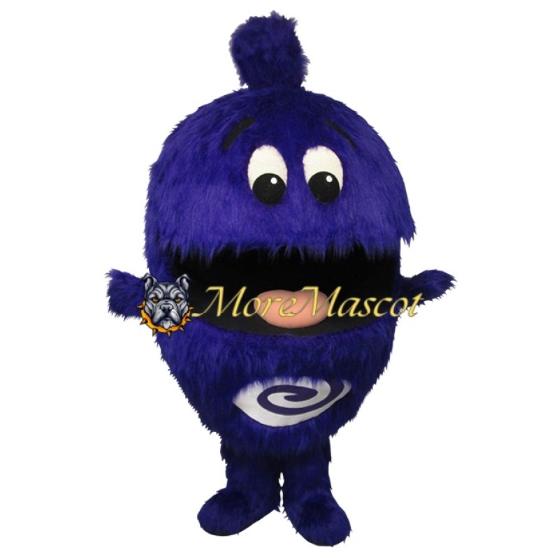 Furry Purple Monster Mascot Costume