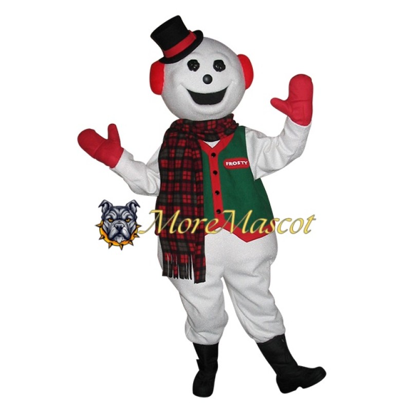 Happy Snowman Mascot Costume
