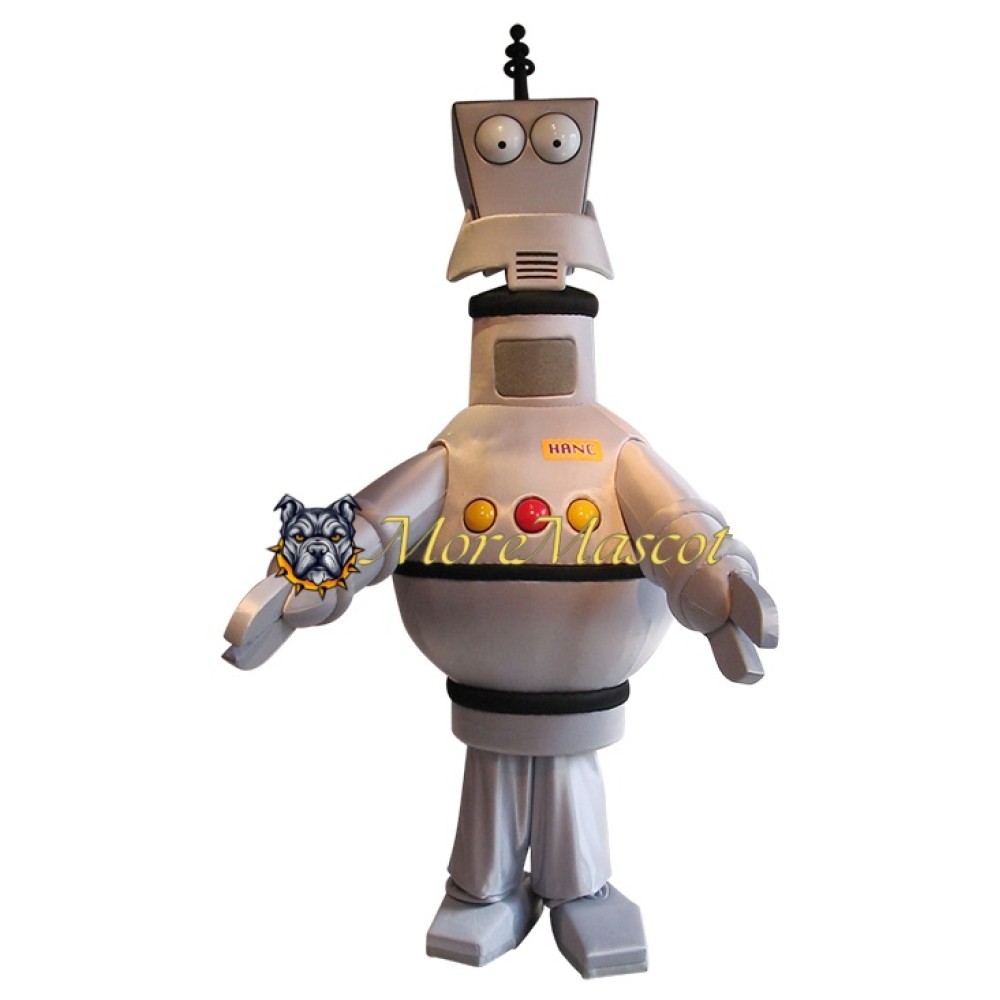 Funny Silver Robot Mascot Costume