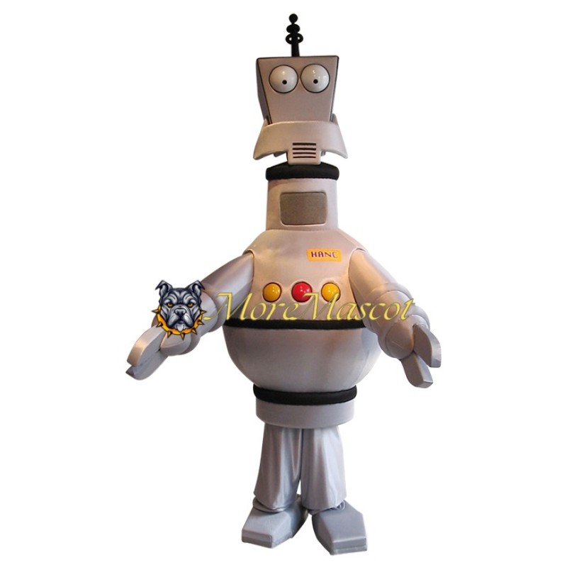 Funny Silver Robot Mascot Costume
