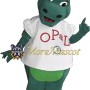 Female Green Dragon Mascot Costume