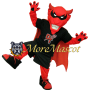 Fierce Red Devil Mascot Costume