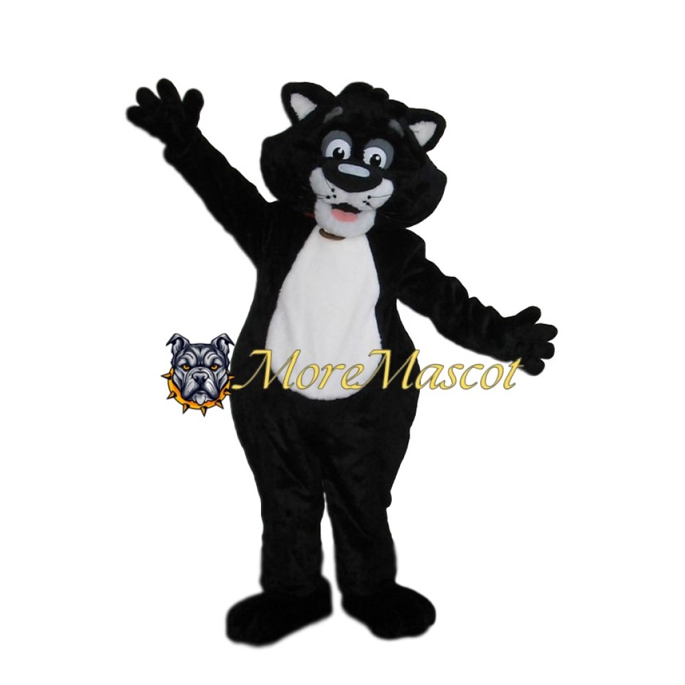 Cute Black Cat Mascot Costume