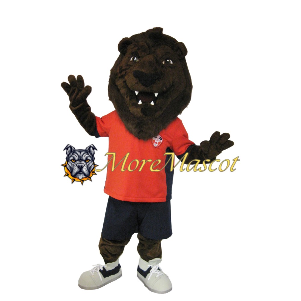 Superb Sport Lion Mascot Costume