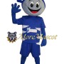 Blue Smile Doll Mascot Costume