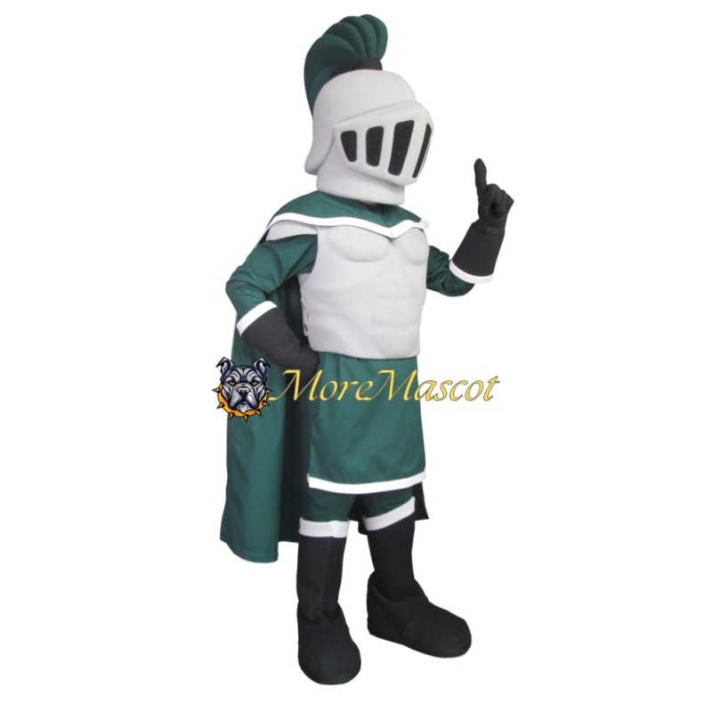 Green Muscle Knight Mascot Costume