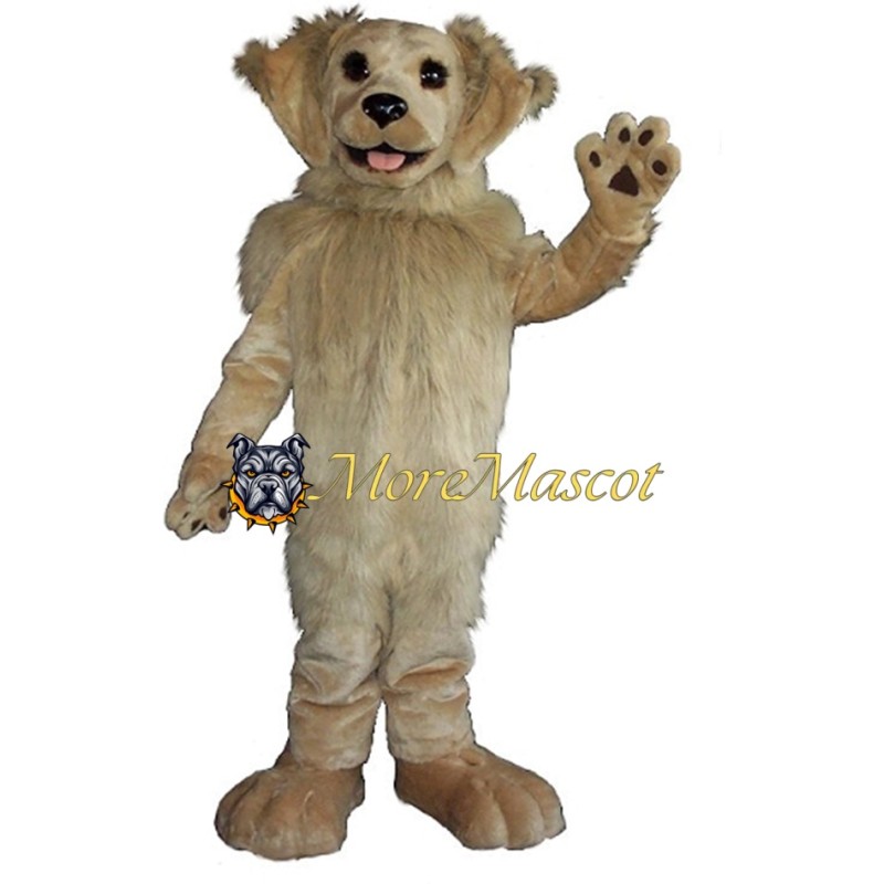 Plush Friendly Dog Mascot Costume