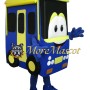 Blue School Bus Mascot Costume