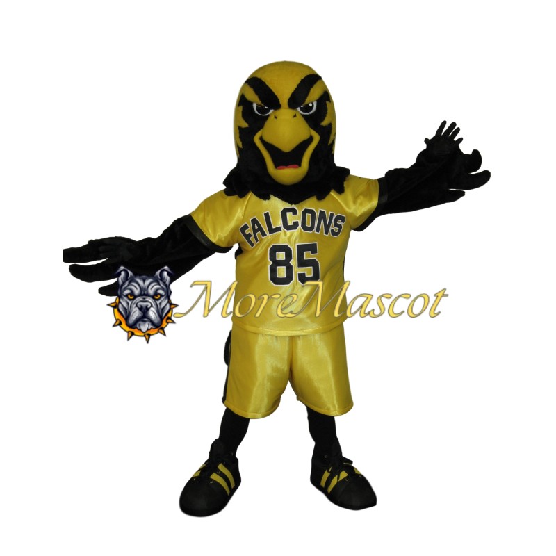 Black Sport Falcon Mascot Costume