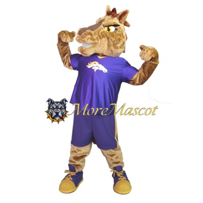 Brown Mustang Mascot Costume