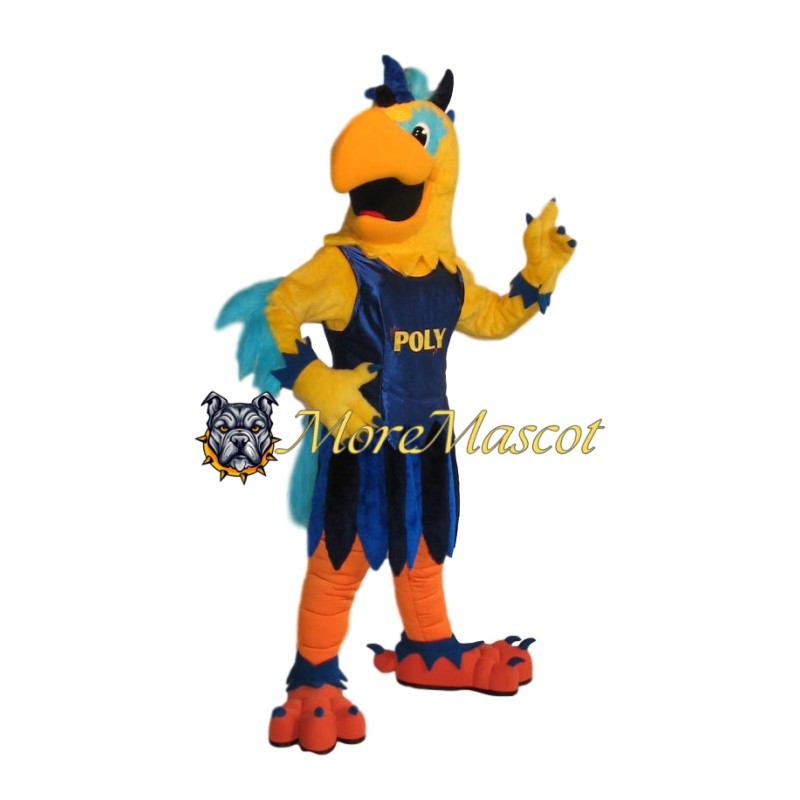 College Female Eagle Mascot Costume