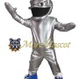 Silver Duck Mascot Costume