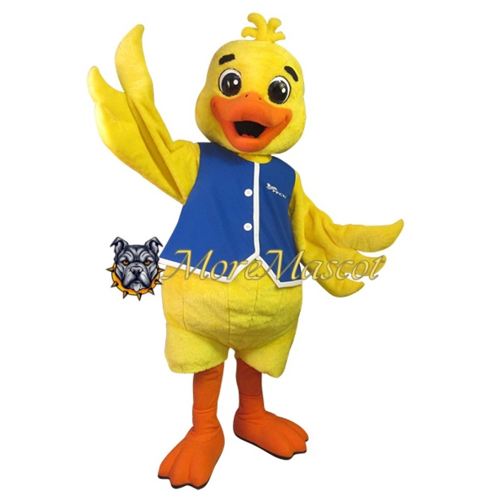 Cute Yellow Duck Mascot Costume