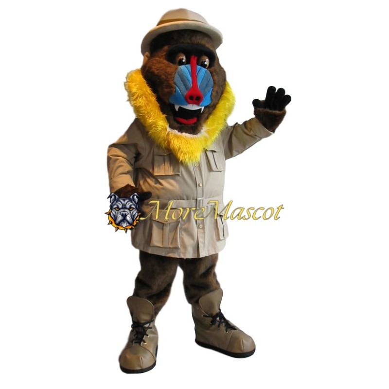 Friendly Baboon Mascot Costume