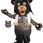 Pilot Black Bear Mascot Costume