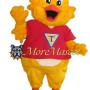 Power Yellow Chicken Mascot Costume