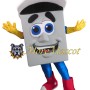 Gray Block Mascot Costume