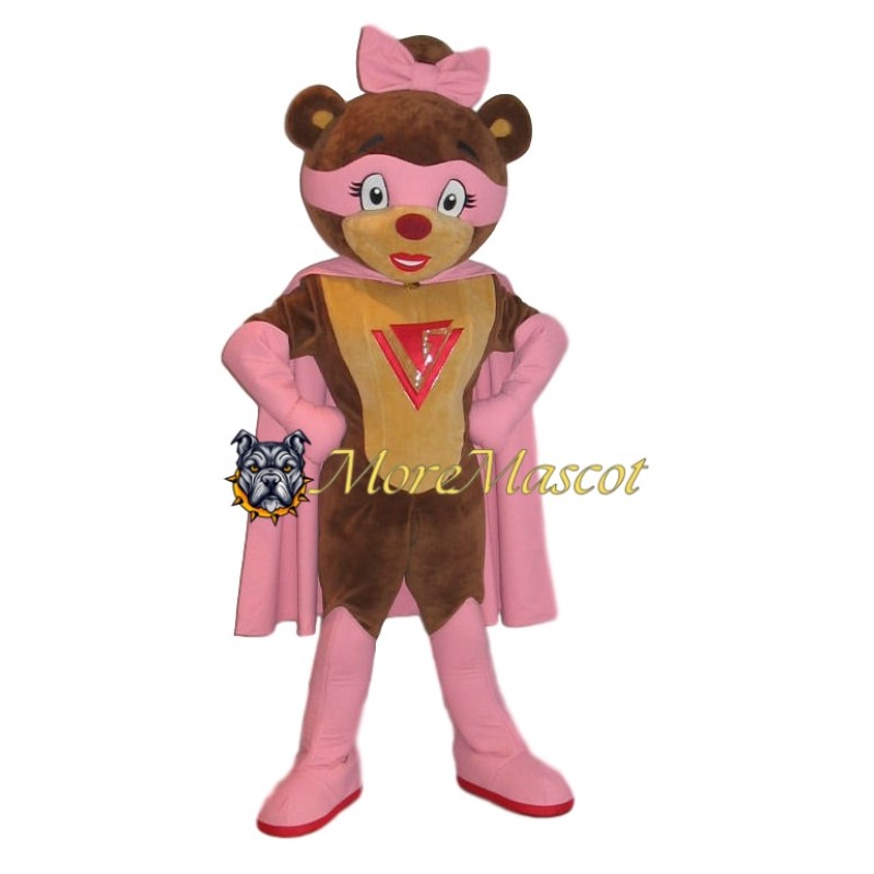 Super Female Bear Mascot Costume