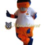 Orange Cattle Mascot Costume