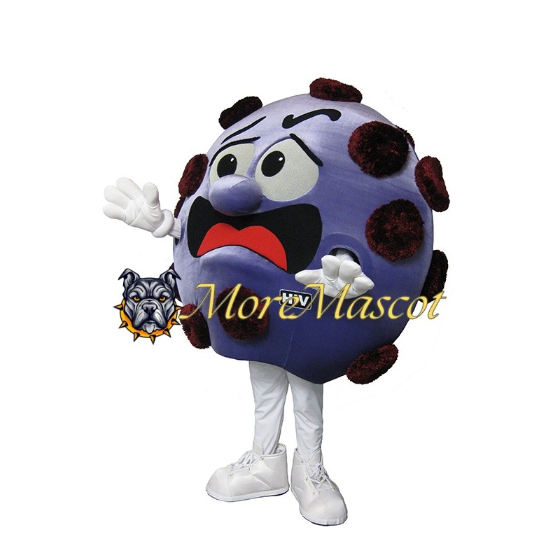 Purple Virus Mascot Costume