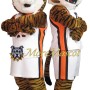 Sport Tiger Couple Mascot Costume