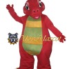 Red Dinosaur Mascot Costume