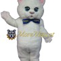 Noble White Cat Mascot Costume