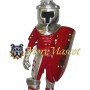 Red & Silver Warrior Mascot Costume