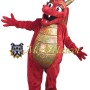 Red & Golden Dragon Mascot Costume