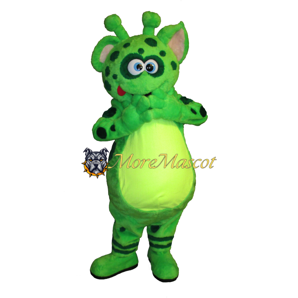 Soft Green Monster Mascot Costume