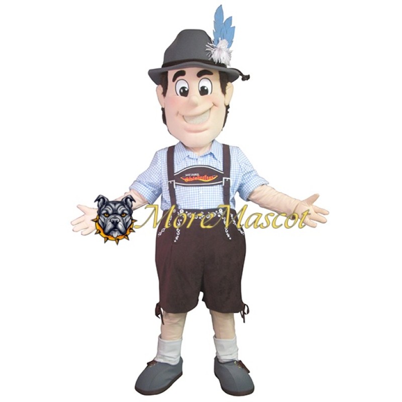 Handsome Man Mascot Costume