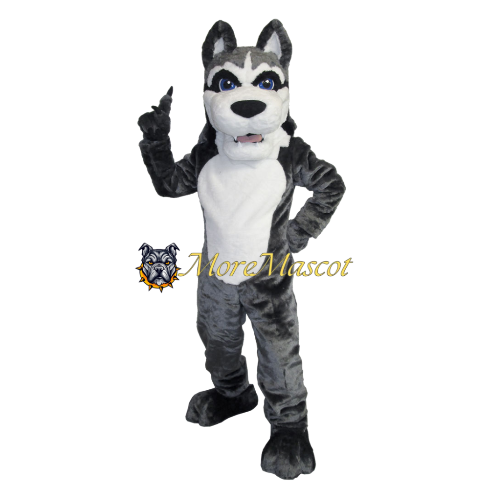 Adult Gray Wolf Mascot Costume