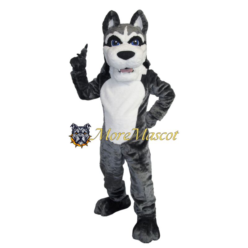 Adult Gray Wolf Mascot Costume
