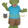 Funny Crocodile Boy Mascot Costume
