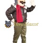 Military Pilot Mascot Costume