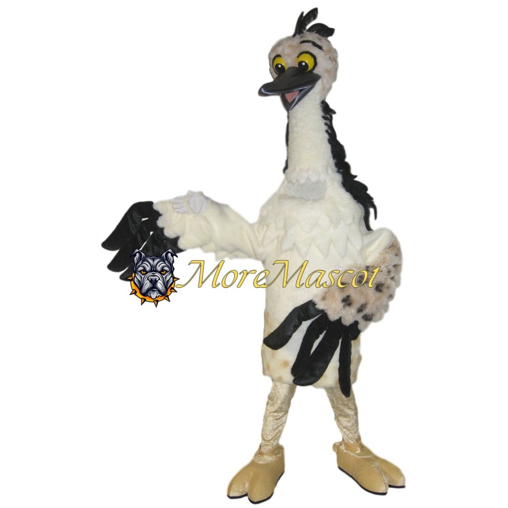 Soft White Bird Mascot Costume
