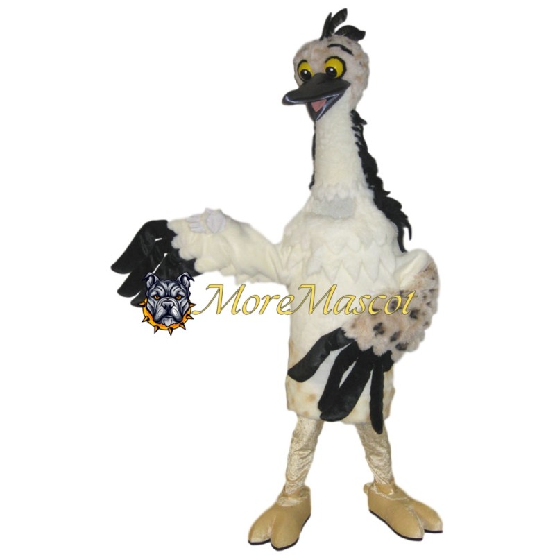Soft White Bird Mascot Costume