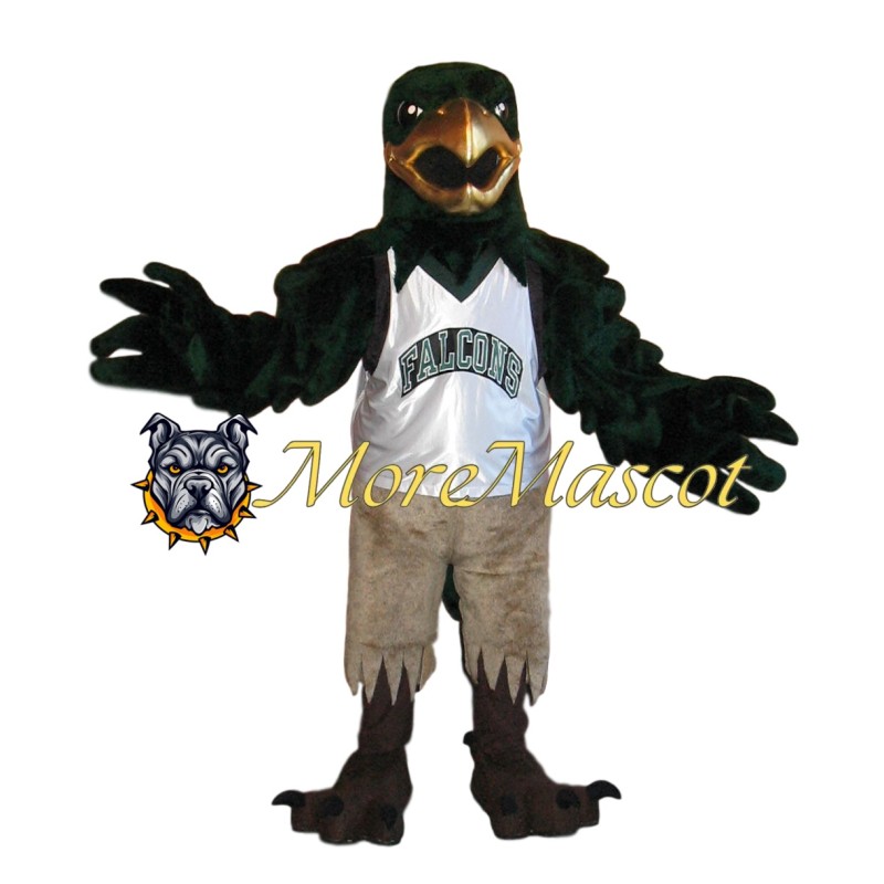 Fierce Black Falcon Mascot Costume