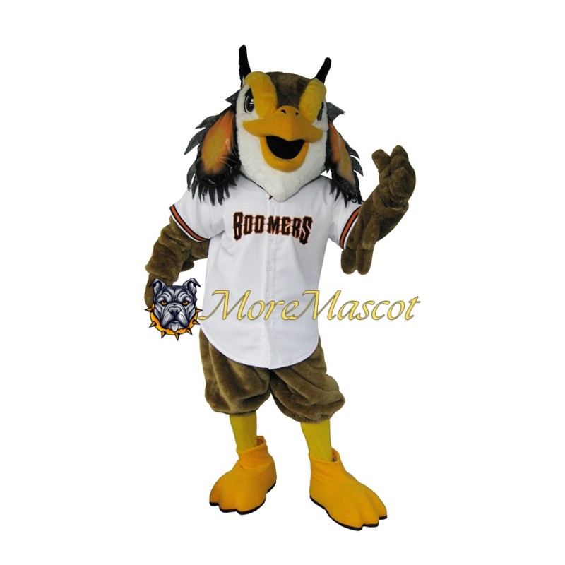 Fierce Brown Hawk Mascot Costume