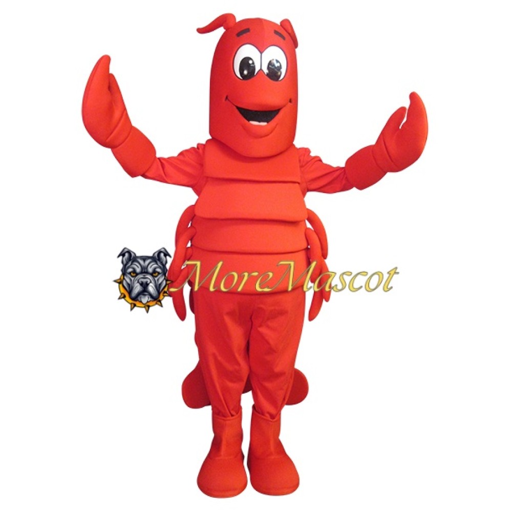 Cartoon Shrimp Mascot Costume