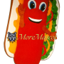 Happy Hot Dog Mascot Costume