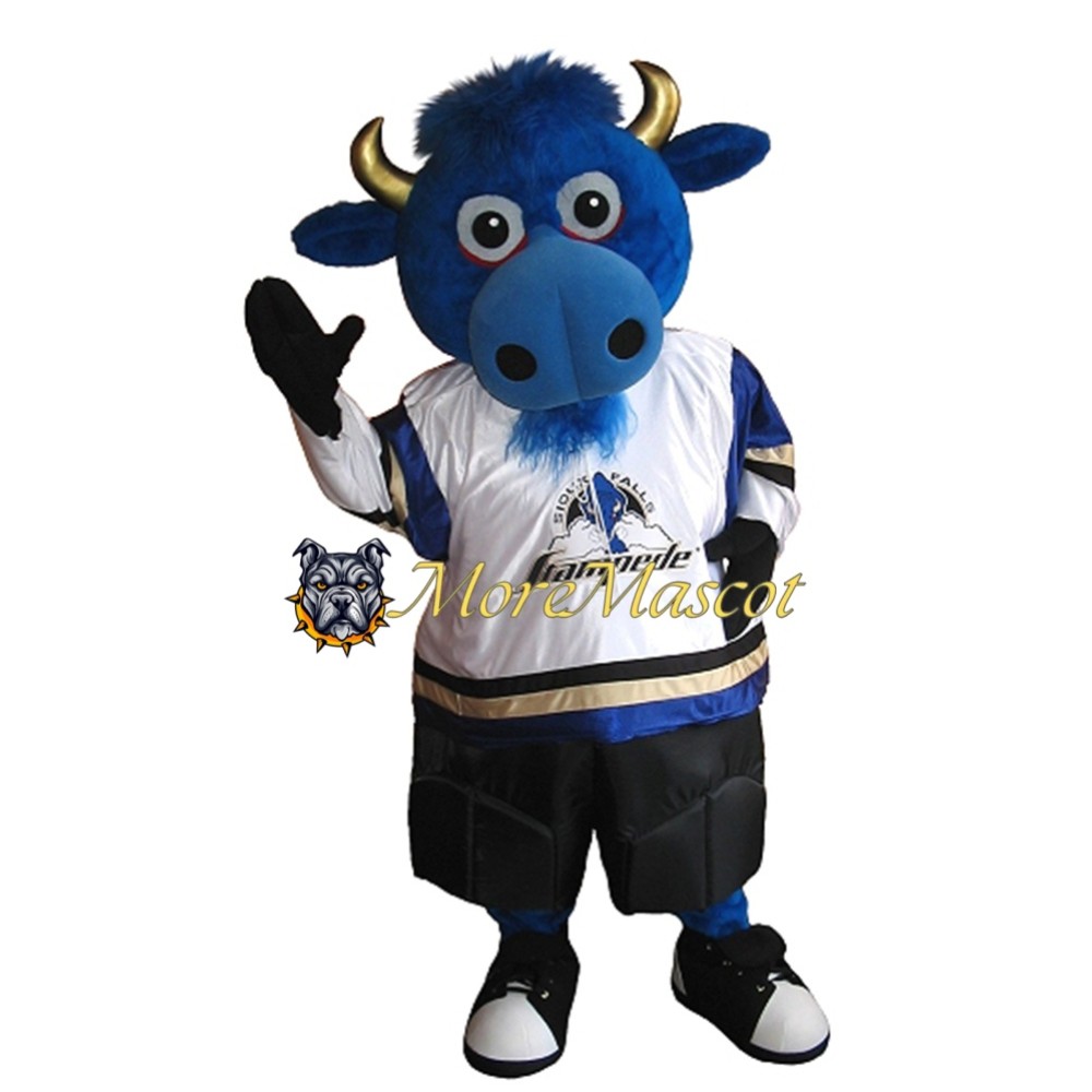 Sports Blue Buffalo Mascot Costume